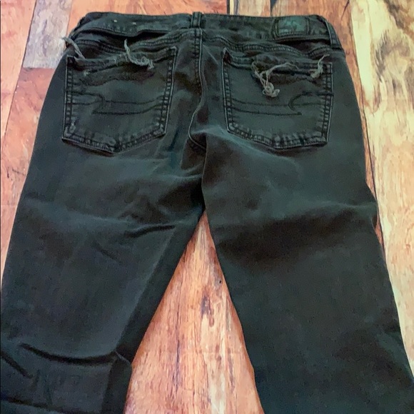 American Eagle faded black ripped jeggings - Picture 3 of 3
